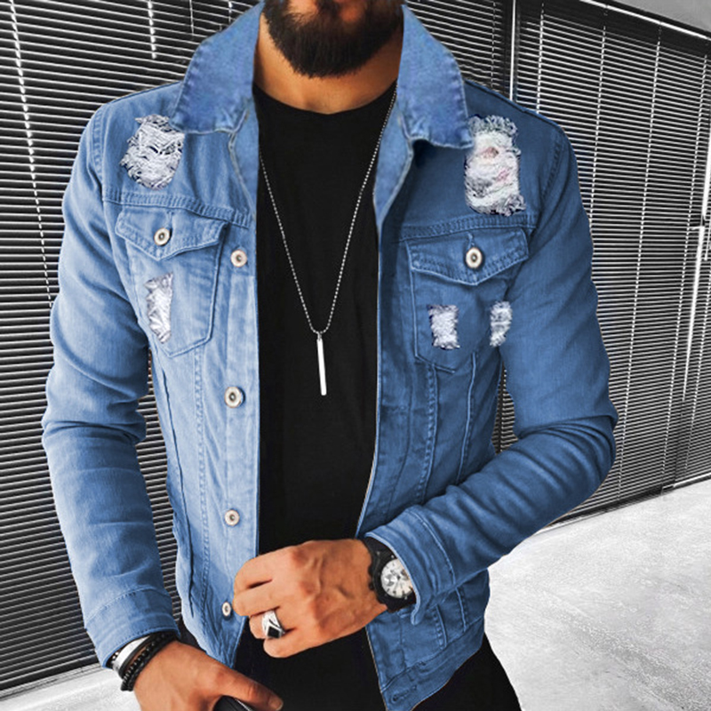 Men's Casual Personalized Denim Jacket