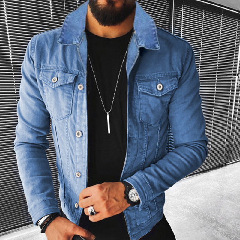Men's Casual Personalized Denim Jacket