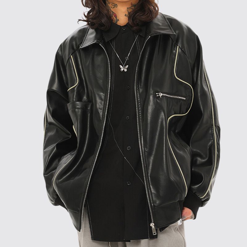 Motorcycle Pu Couple Jacket