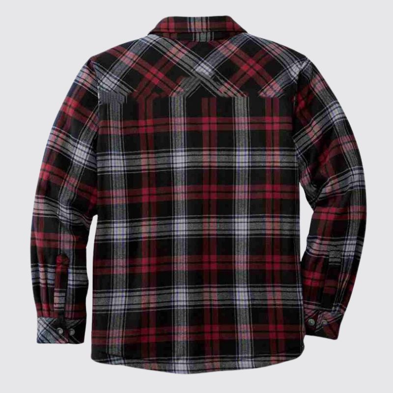 Classic Plaid Shirt Loose Fleece Coat