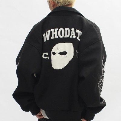 Street Mask Letter Embroidered Jacket