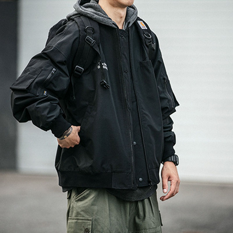 Functional Pocket Baseball Jacket