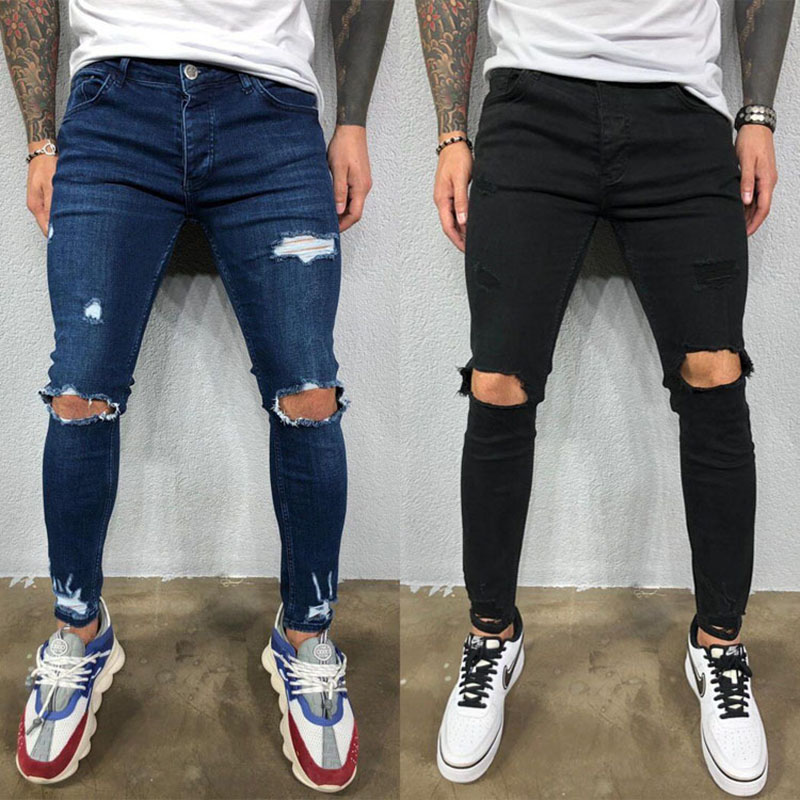 Western Style Ripped Jeans