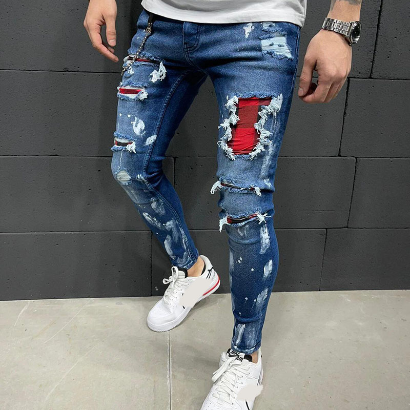 High Street Patch Jeans