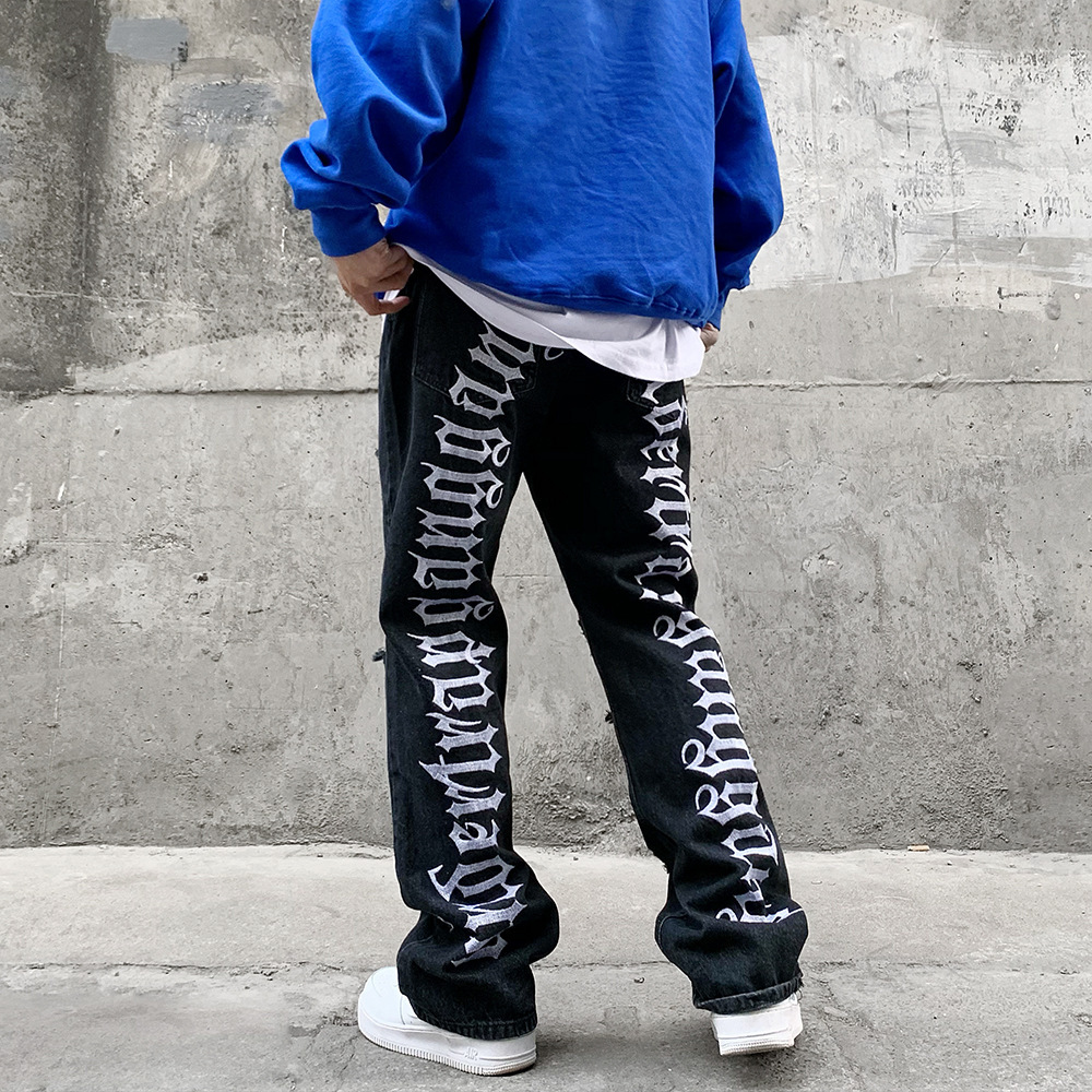 Street Retro Hiphop Loose Trousers