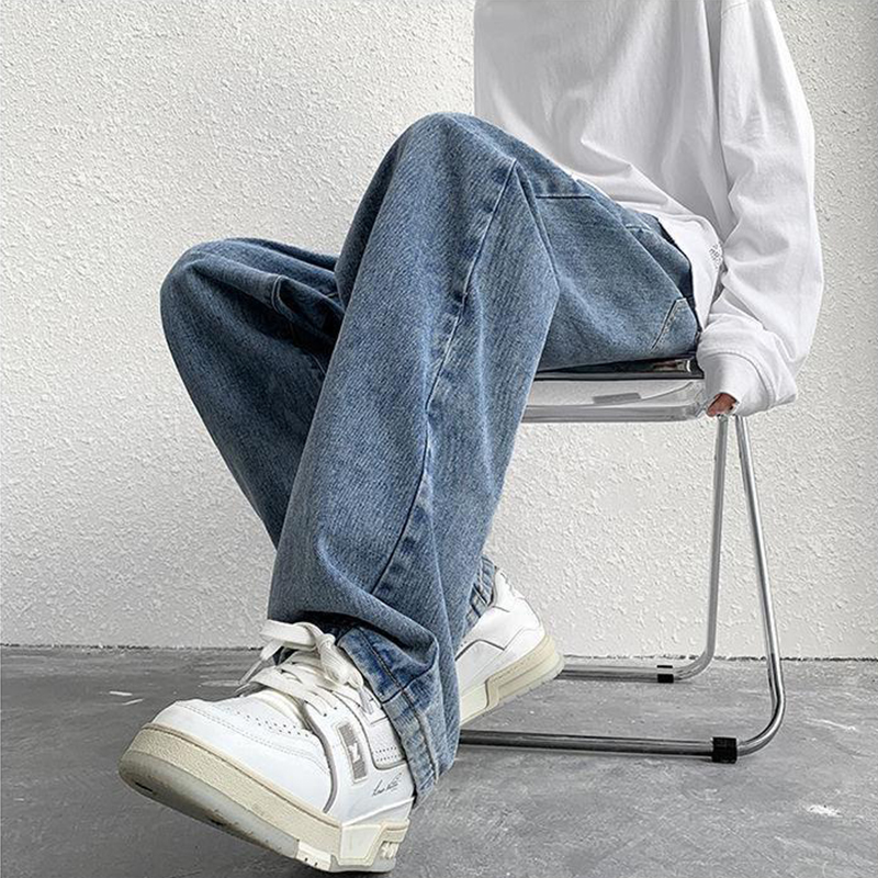 Men's Loose Graffiti Printed Hip Hop Jeans Men's Loose Graffiti Printed Hip Hop Jeans