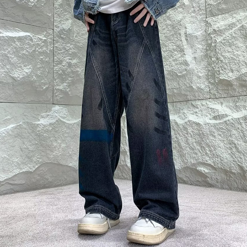 Retro Street Graffiti Jeans