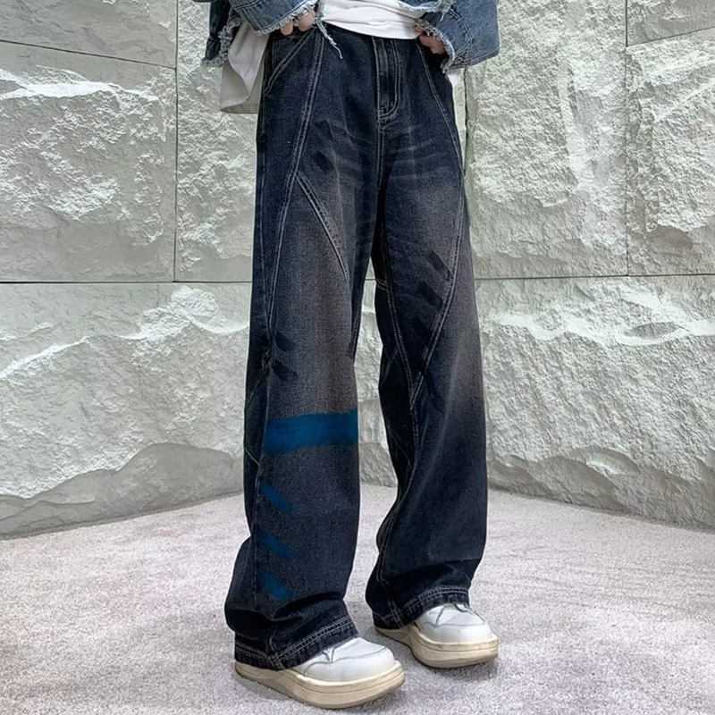 Retro Street Graffiti Jeans