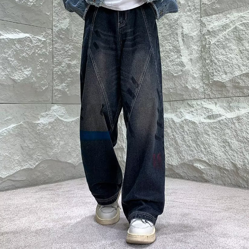 Retro Street Graffiti Jeans