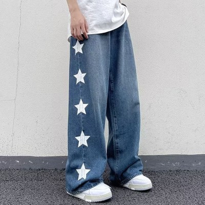 Retro Star Straight Casual Jeans