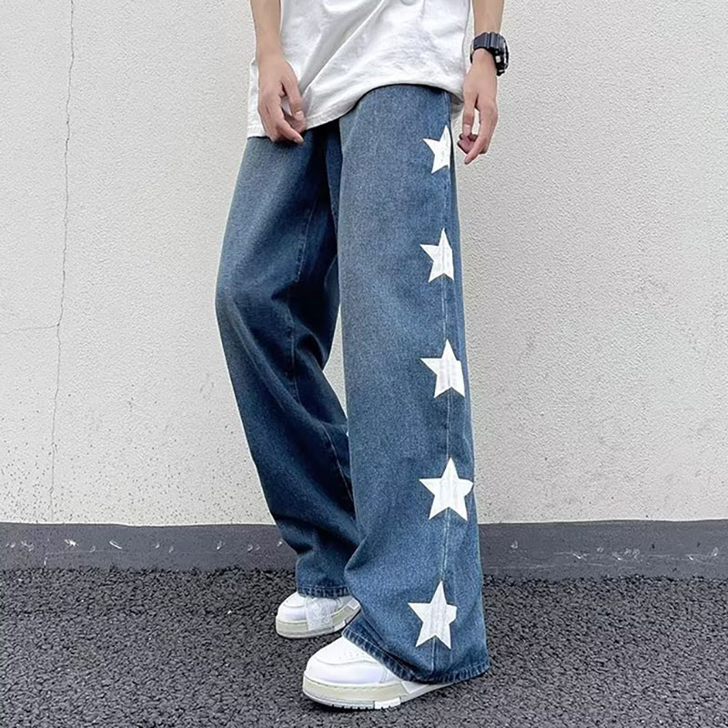 Retro Star Straight Casual Jeans