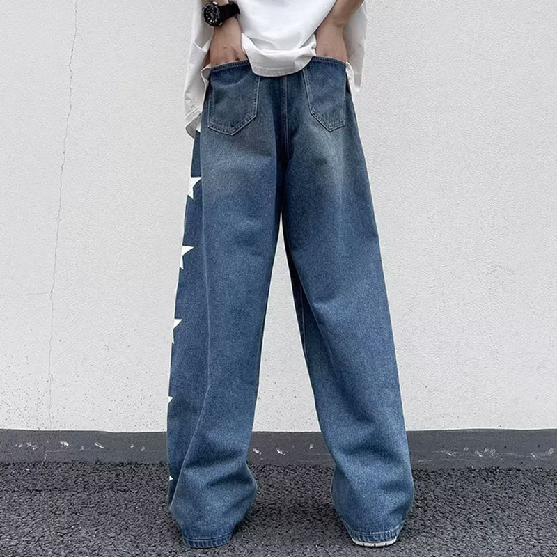 Retro Star Straight Casual Jeans