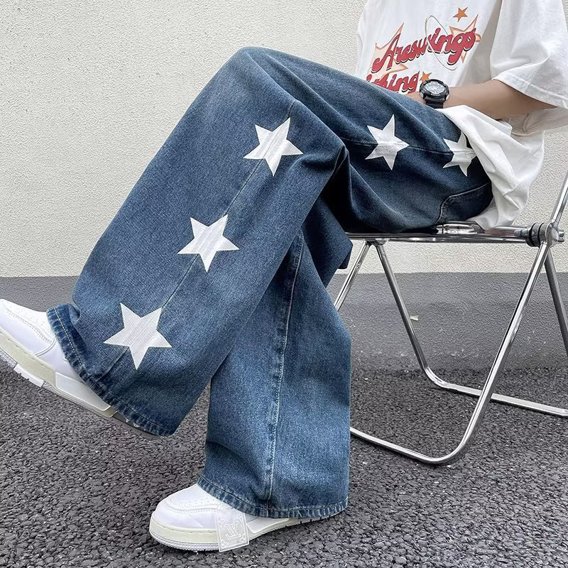 Retro Star Straight Casual Jeans