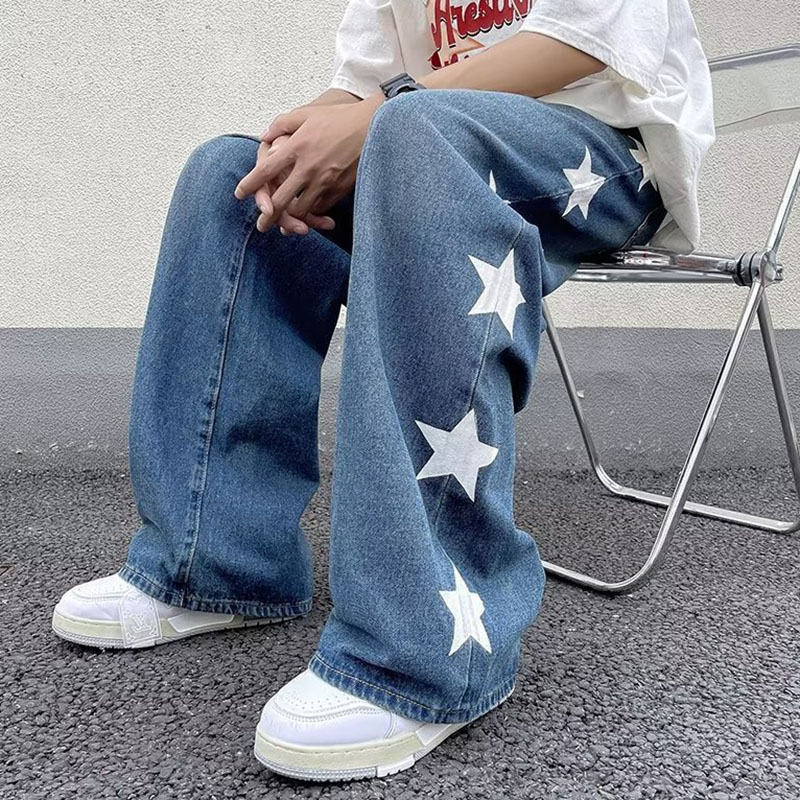 Retro Star Straight Casual Jeans