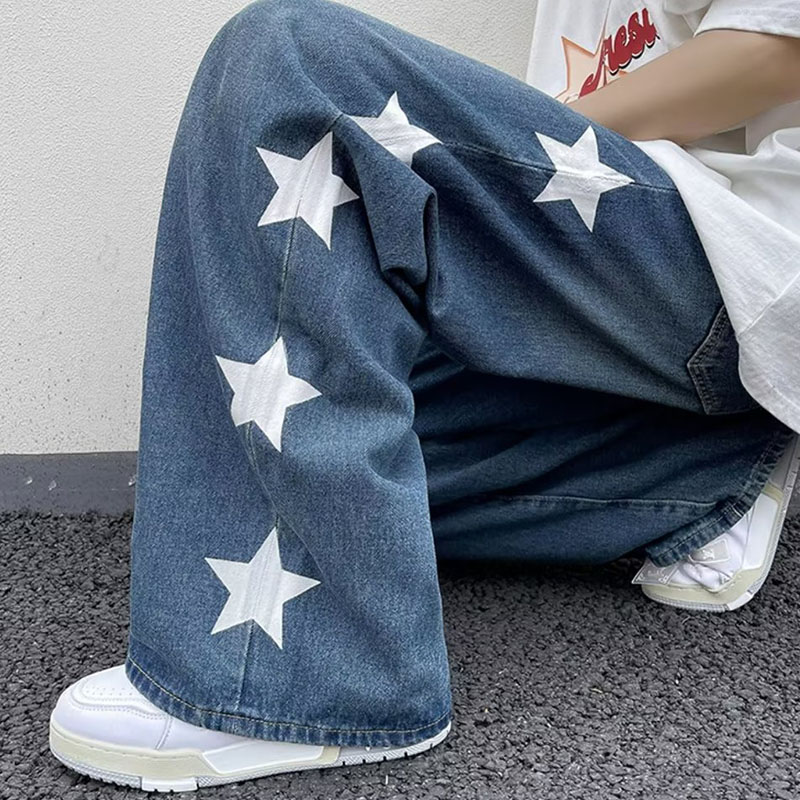 Retro Star Straight Casual Jeans