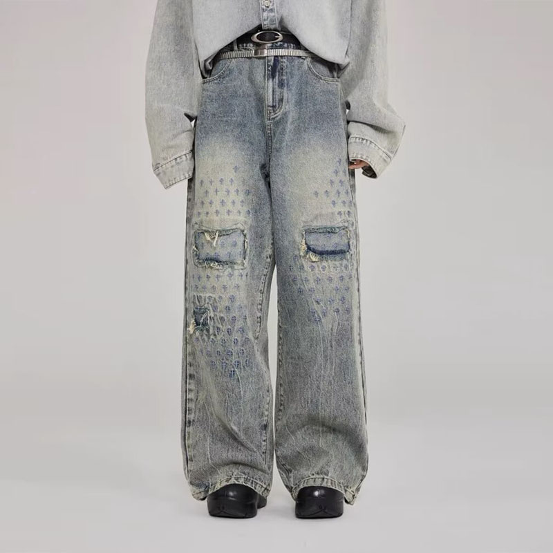 Dirty Fit Star Embroidered Jeans