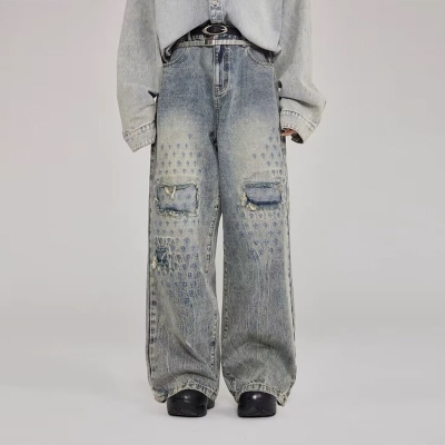 Dirty Fit Star Embroidered Jeans