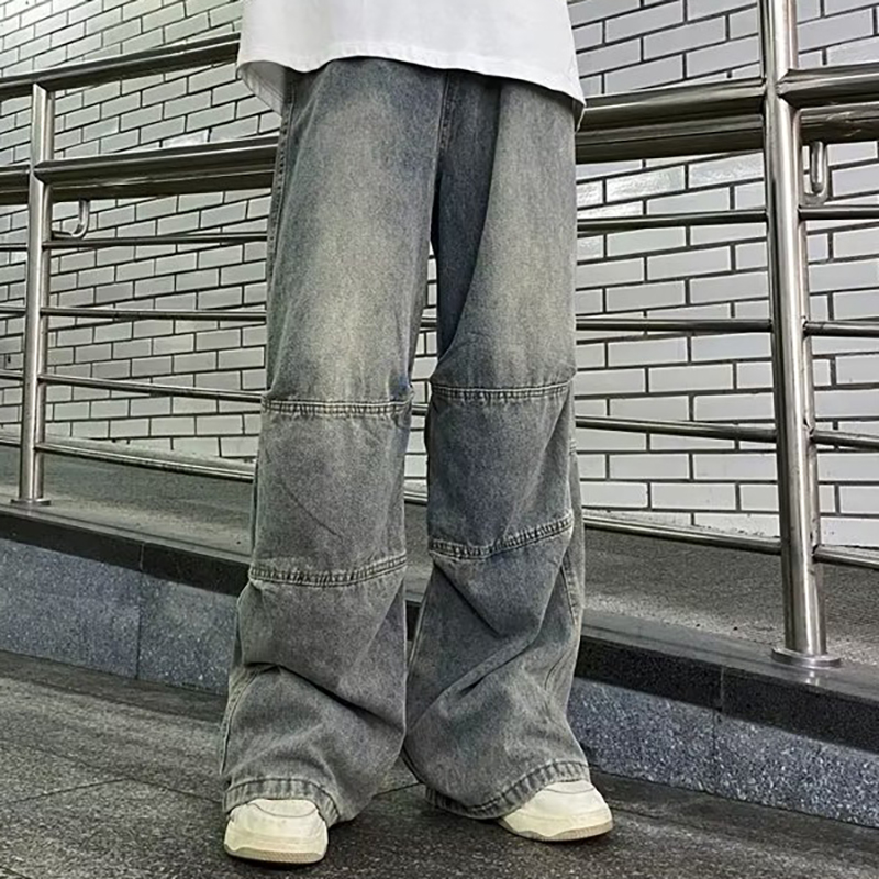 Street Denim Straight Jeans