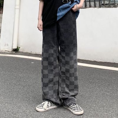 Street Checkerboard Gradient Jeans
