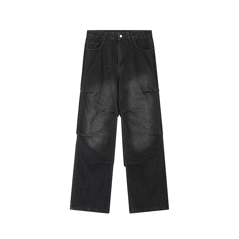 Retro Hiphop Pleated Jeans