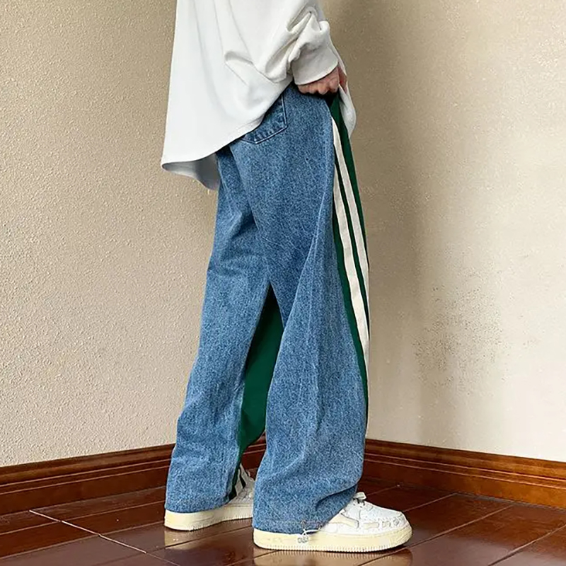 Fashionable Street Patchwork Jeans