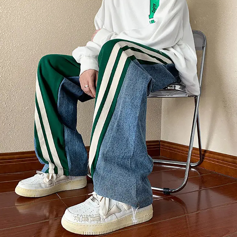 Fashionable Street Patchwork Jeans