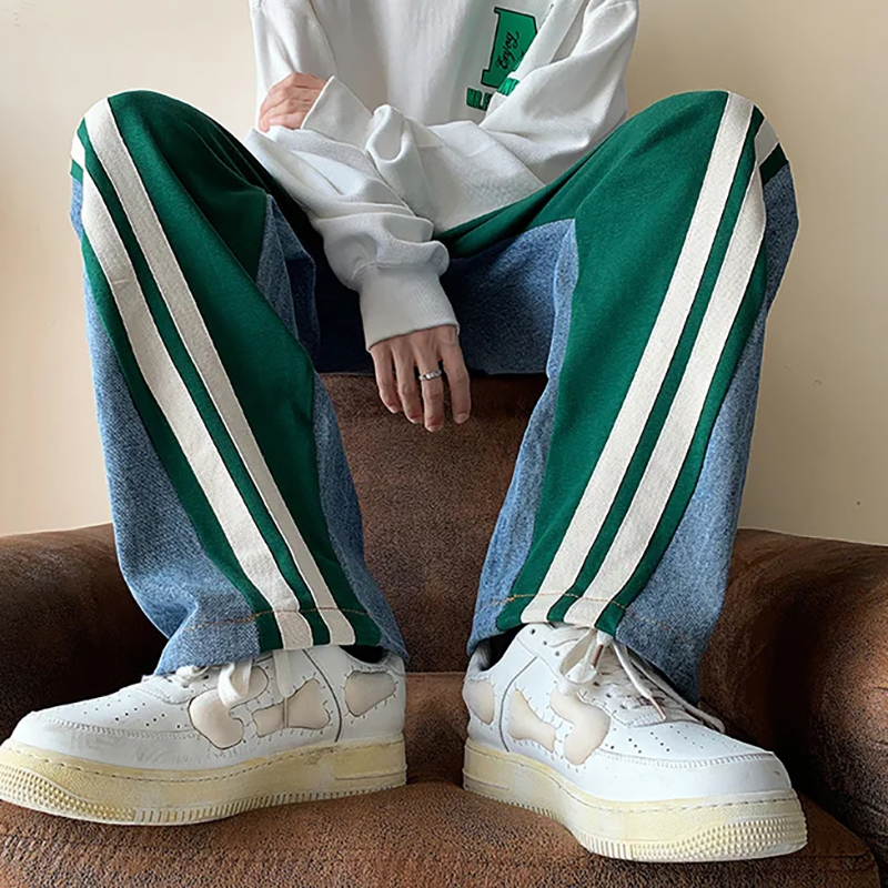 Fashionable Street Patchwork Jeans