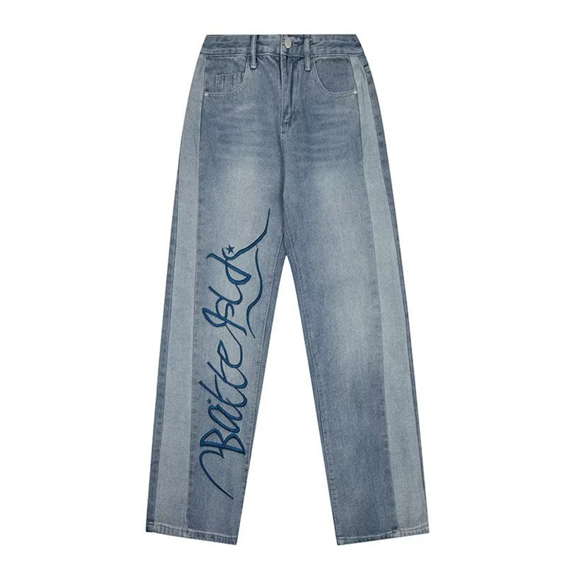 Retro Fashion Embroidered Jeans
