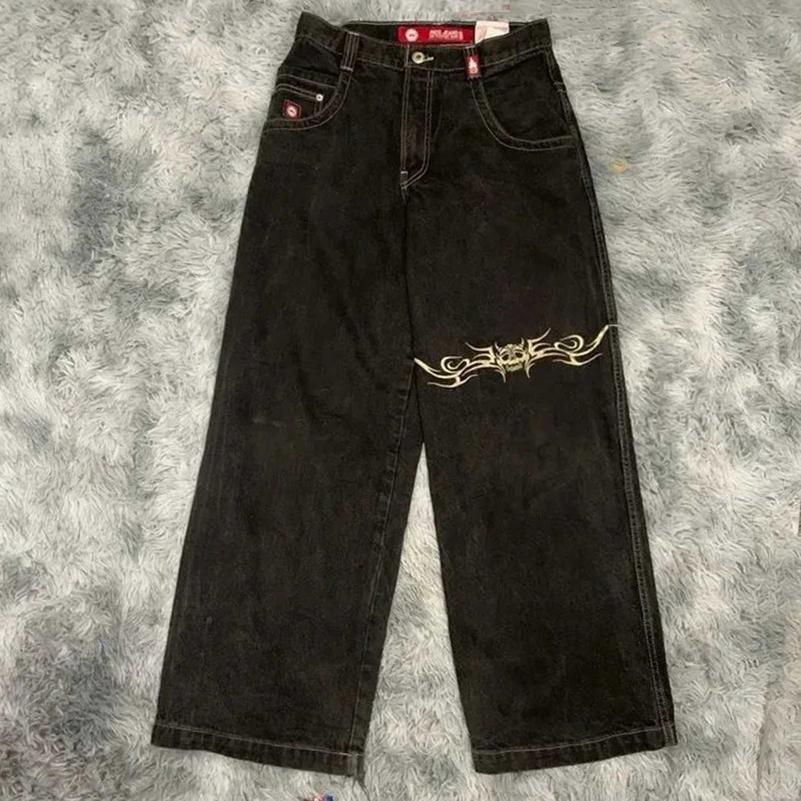 Hip Hop Rock Embroidered Jeans