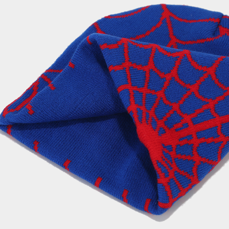 Gothic Spider Web Knit Hat