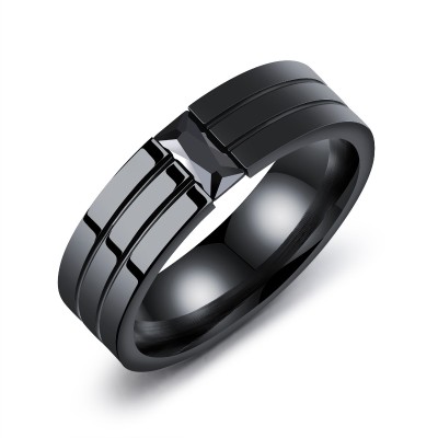 Men's Black Stainless Steel Band