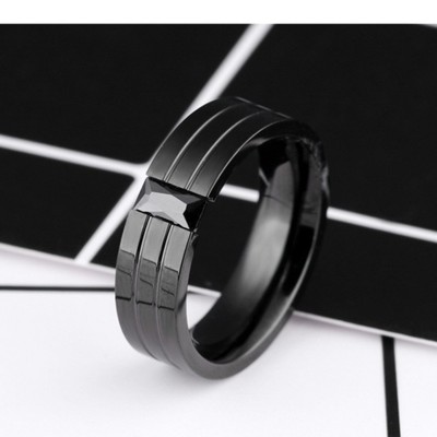 Men's Black Stainless Steel Band