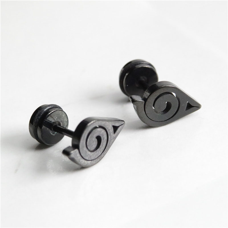 Geometric Cut Stainless Steel Earrings