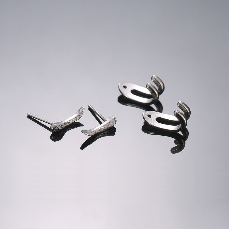 Detachable Punk Earrings Folded Hook Style