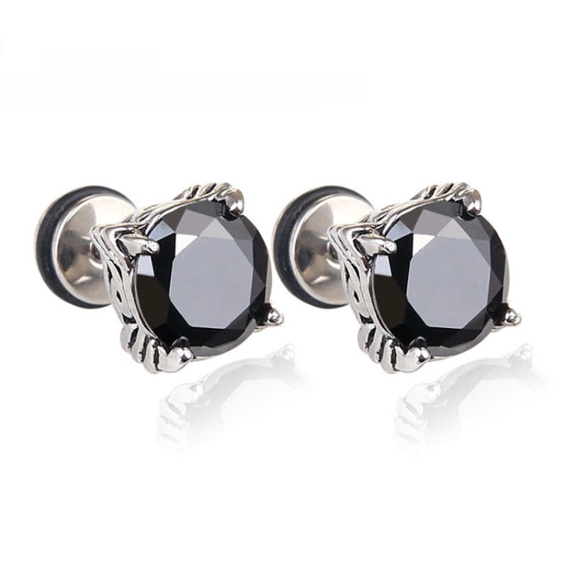 Vintage Four Claw Diamond Earrings