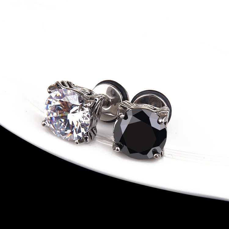 Vintage Four Claw Diamond Earrings