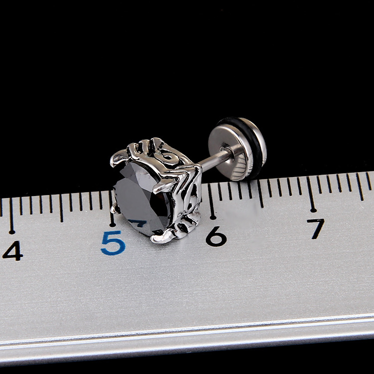 Vintage Four Claw Diamond Earrings