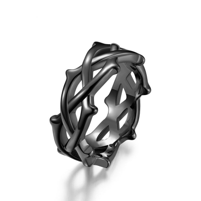 Titanium Ring of Thorns and Grapevines