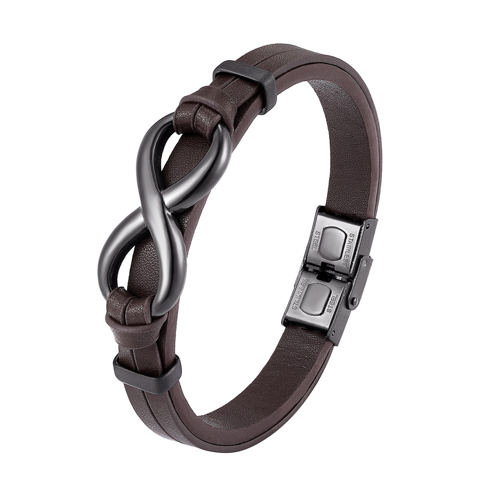Leather Bracelet With 8