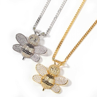 The Newest Iced Bee Pendant