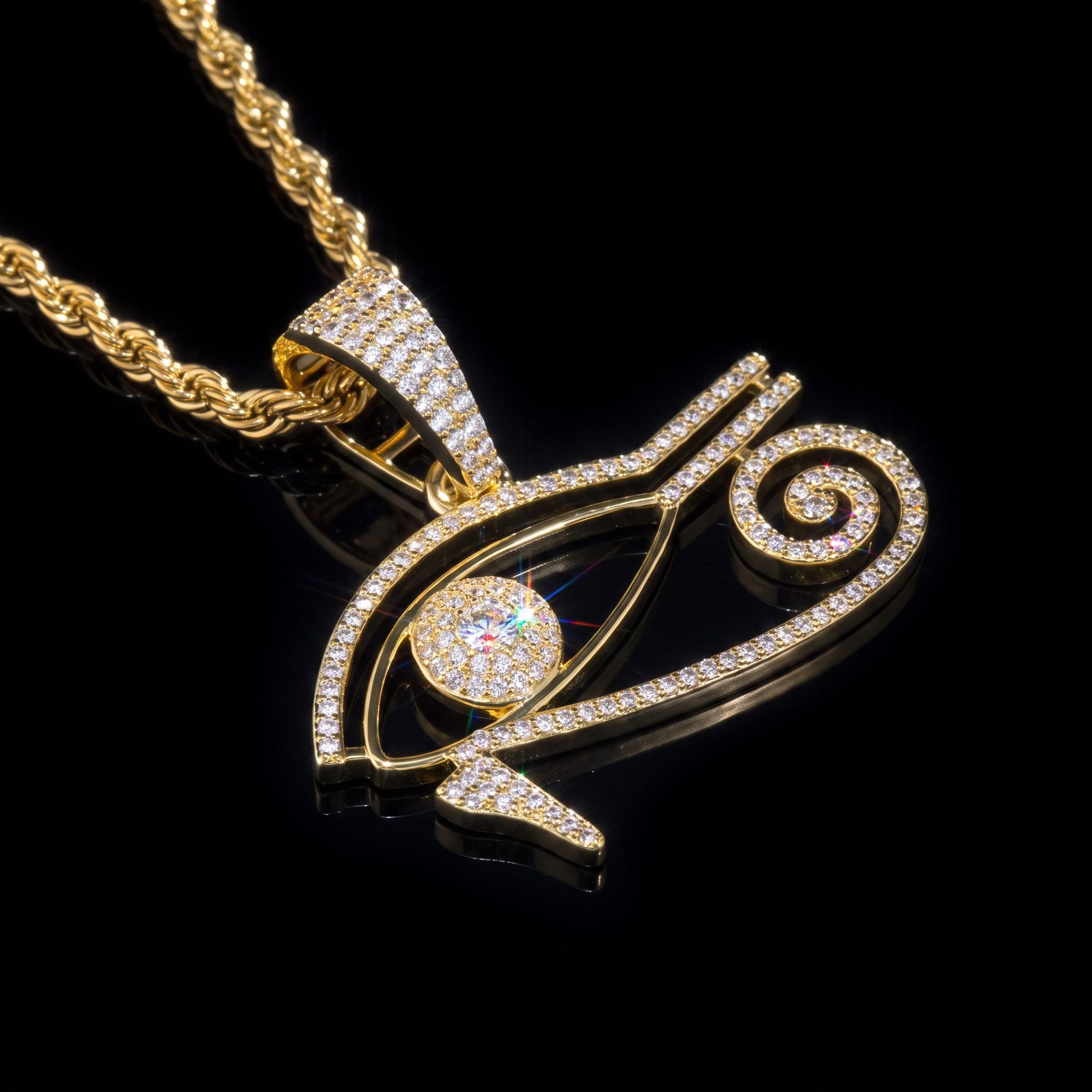Egyptian Eye of Horus Pendant in Gold Egyptian Eye of Horus Pendant in Gold