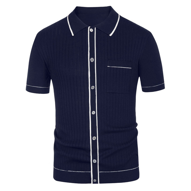 Single Breasted Business Polo Shirt