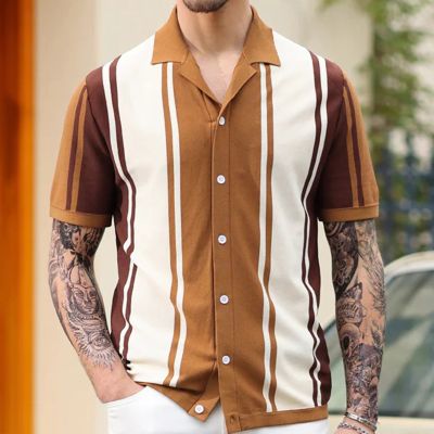 Contrast Color Stitching Business Polo Shirt