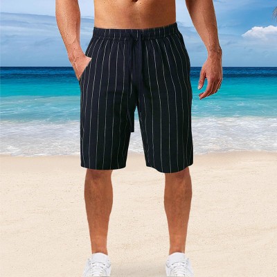 Striped Tether Cotton Board Shorts
