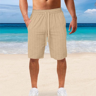Striped Tether Cotton Board Shorts