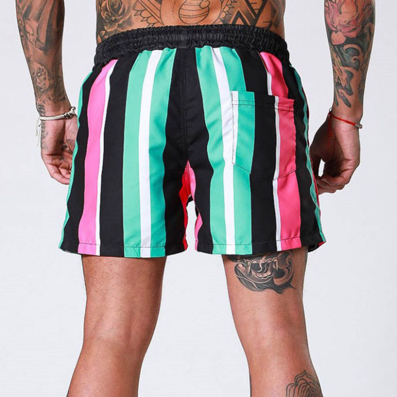 Fitness Sports Running Training Stripe Shorts