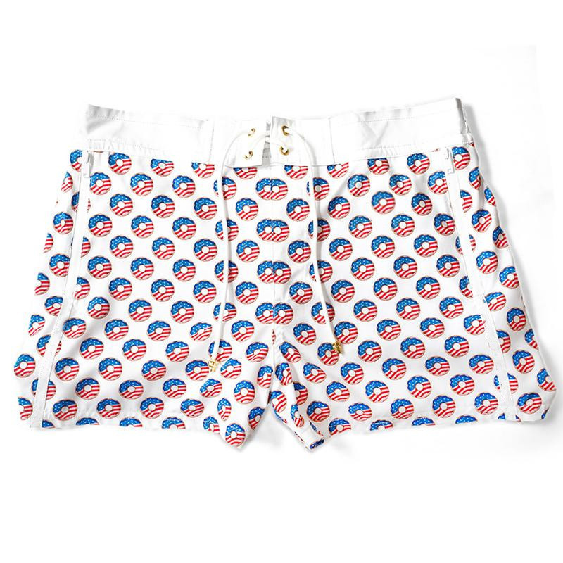 Beach Star Print Swimming Trunks