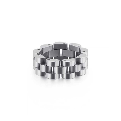 8mm Stainless Steel Watchband Ring