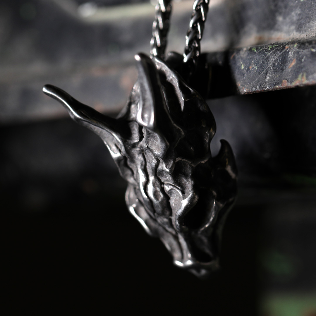 Skull Cat Stainless Steel Pendant