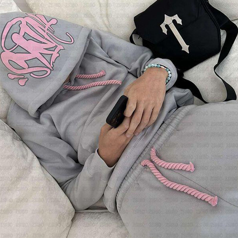 Hip Hop Hoodie Syna Printed Sweatshirt Set
